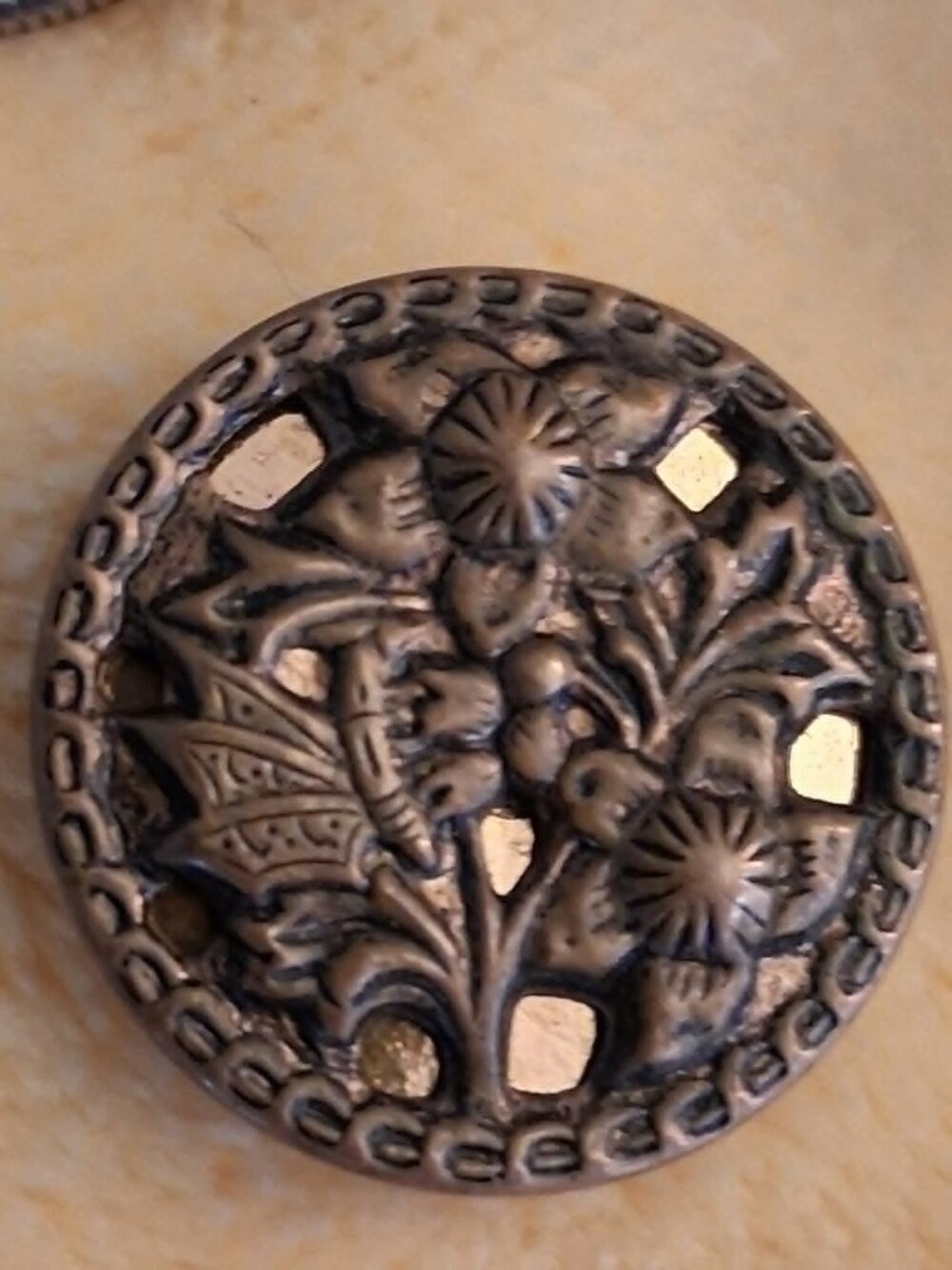 Buttons-Floral Vintage-set of 2